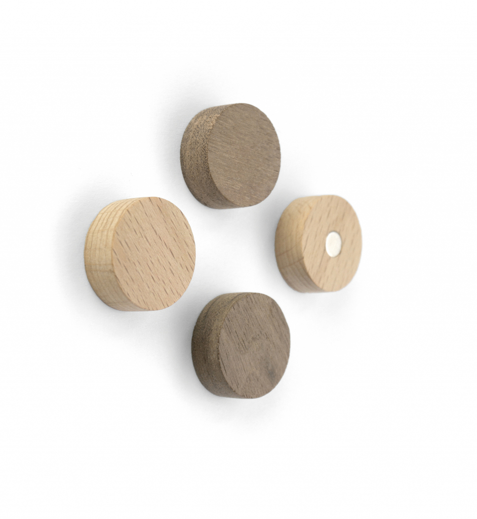 Trendform\u0020Magnetisch\u0020Houten\u0020Rond\u0020\u002D\u0020set\u0020van\u00204\u0020verschillende