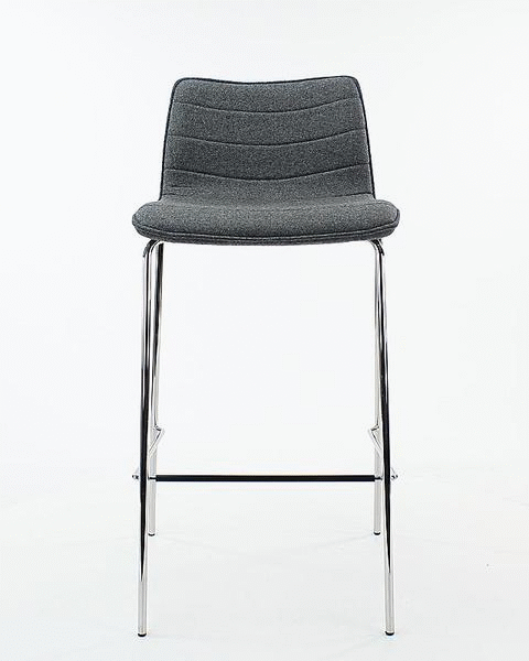 Workliving\u0020Verona\u0020Barkruk\u0020\u002D\u0020Middengrijs\u0020Wolvilt\u0020\u002D\u0020Chroom\u0020onderstel