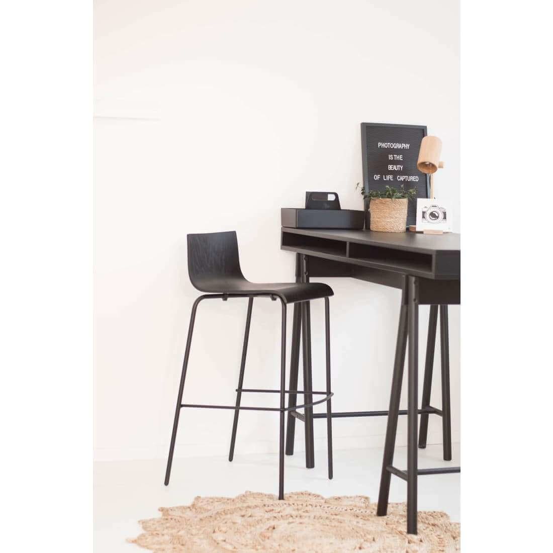 Workliving\u0020Barkruk\u0020Puur\u0020Eiken\u0020Zwart