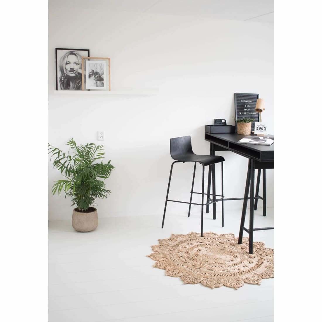 Workliving\u0020Barkruk\u0020Puur\u0020Eiken\u0020Zwart