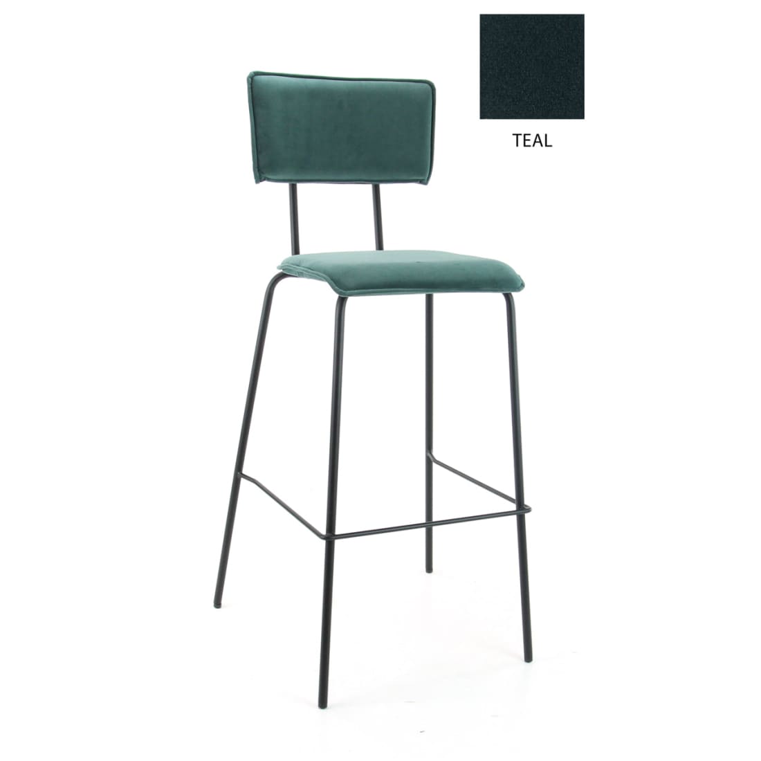Workliving\u0020Hoge\u0020Barkruk\u0020Bo\u0020\u002D\u0020Fluweel\u0020Aardetint\u0020Teal