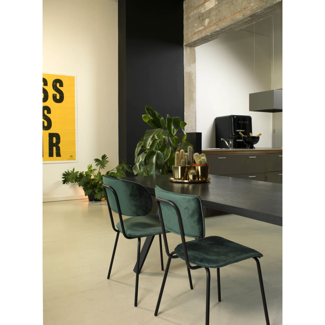 Workliving\u0020Eetkamerstoel\u0020Bo\u0020\u002D\u0020Fluweel\u0020Aardetint\u0020Blauwgroen