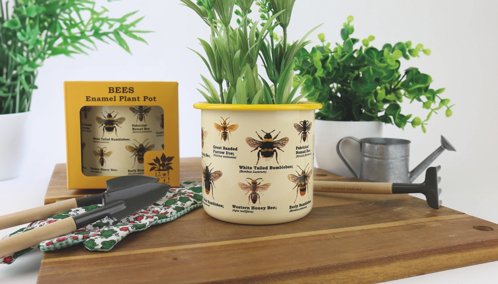 Gift\u0020Republic\u0020Bijen\u0020\u002D\u0020Emaille\u0020Bloempot