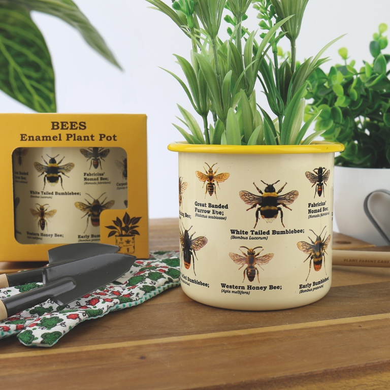 Gift\u0020Republic\u0020Bijen\u0020\u002D\u0020Emaille\u0020Bloempot