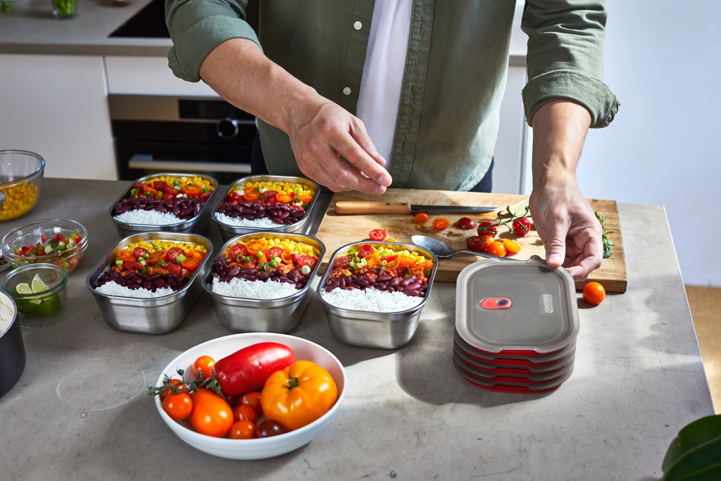 Zwart\u002BBlum\u0020Voedselbox\u0020Set\u0020Medium