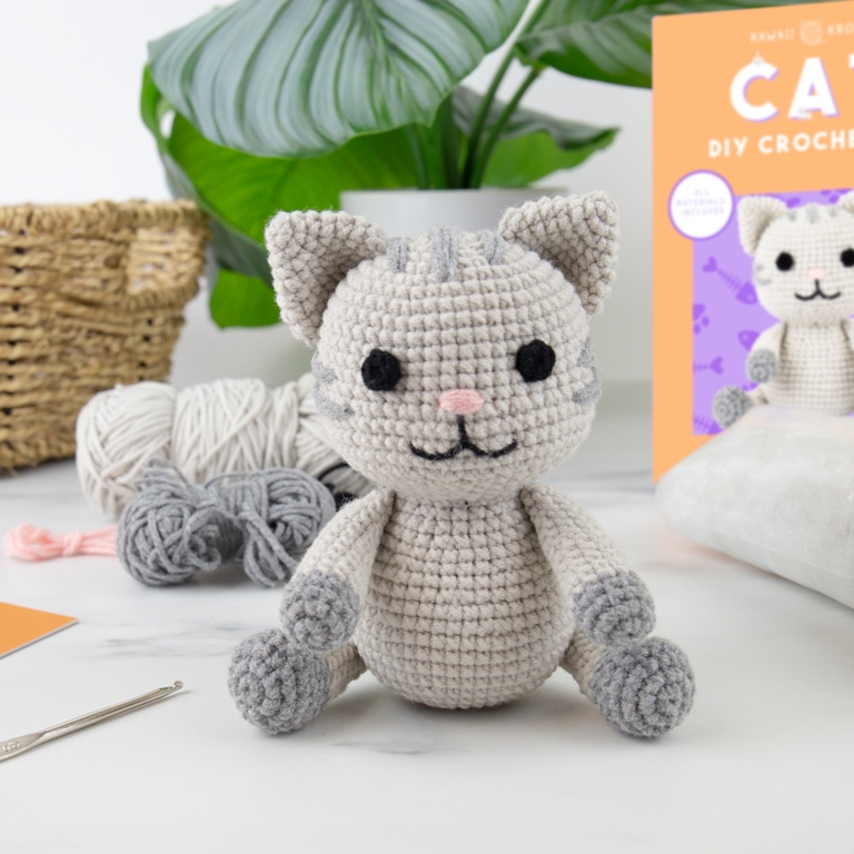 Gift\u0020Republic\u0020DIY\u0020Cat\u0020Crochet\u0020Kit