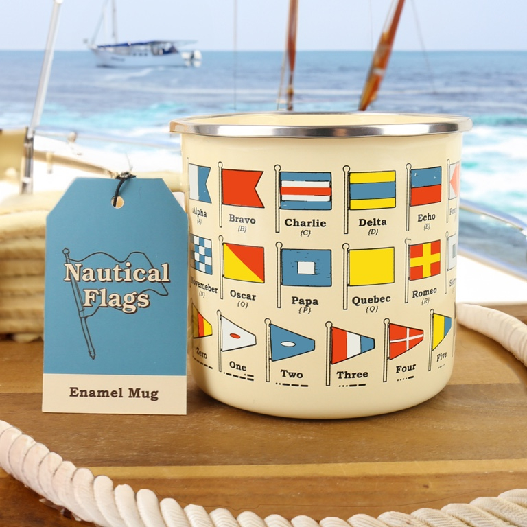 Gift\u0020Republic\u0020Nautical\u0020Flags\u0020\u002D\u0020Emaille\u0020Mok