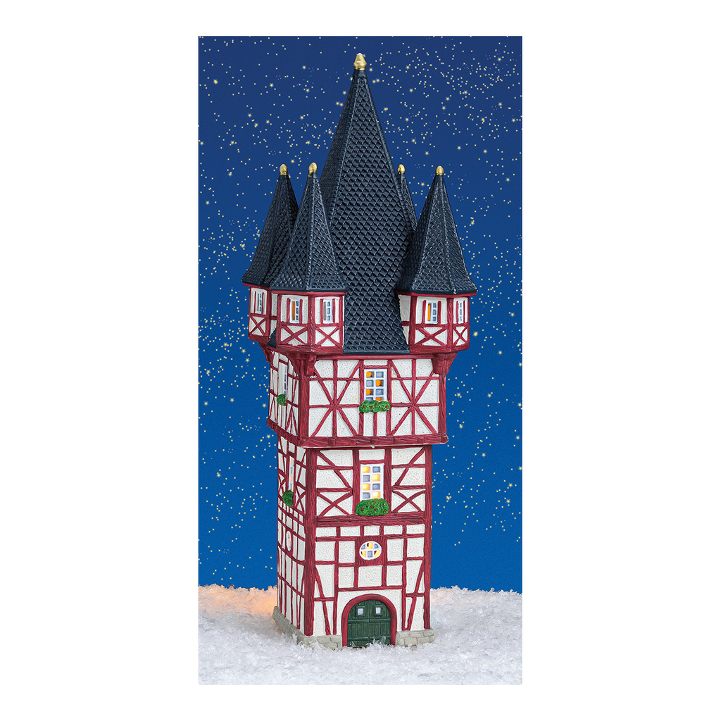 Wurm\u0020Lichthaus\u0020Bromser\u0020Turm\u0020R\u00FCdesheim\u002FRhein\u0020van\u0020porselein,\u0020veelkleurig\u0020\u0028B\u002FH\u002FD\u0029\u002012x12x33cm