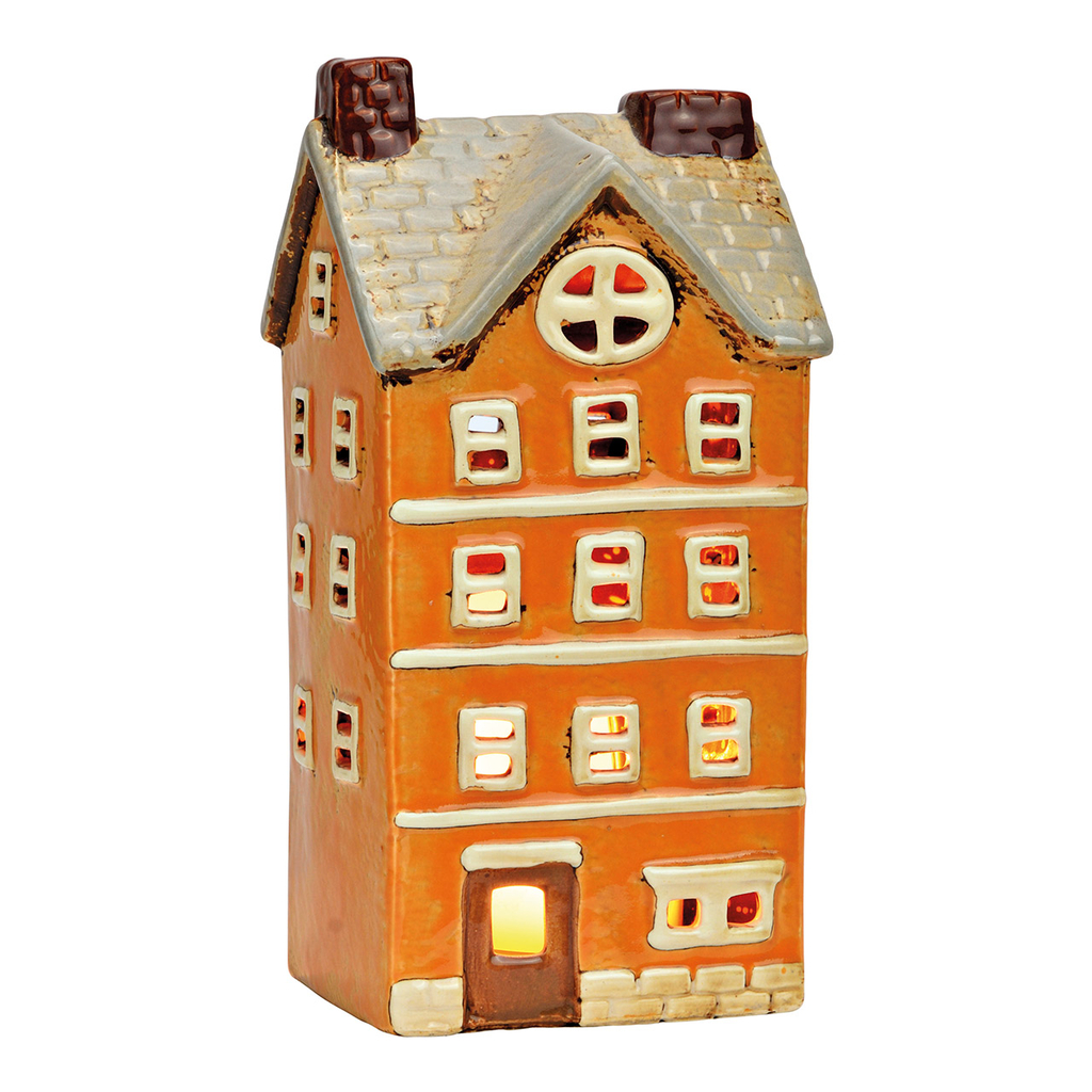 Lichthuis\u0020van\u0020aardewerk,\u0020oranje\u0020\u0028B\u002FH\u002FD\u0029\u002011x22x9cm