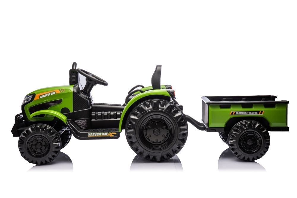 Elektrische\u0020tractor\u0020met\u0020aanhangwagen,\u002012\u0020volt,\u0020muziekmodule,\u0020bluetooth.