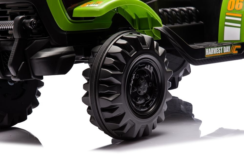 Elektrische\u0020tractor\u0020met\u0020aanhangwagen,\u002012\u0020volt,\u0020muziekmodule,\u0020bluetooth.