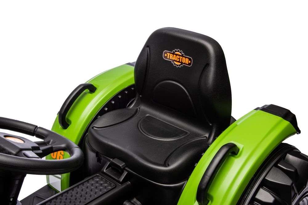 Elektrische\u0020tractor\u0020met\u0020aanhangwagen,\u002012\u0020volt,\u0020muziekmodule,\u0020bluetooth.