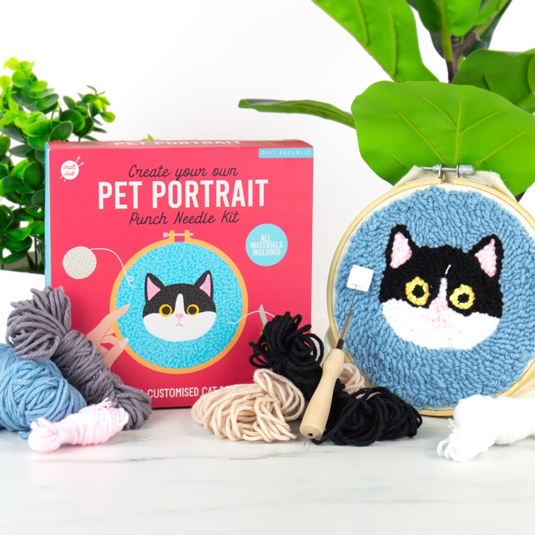 Gift\u0020Republic\u0020DIY\u0020kit\u0020\u002D\u0020Cat\u0020Punch\u0020Needle
