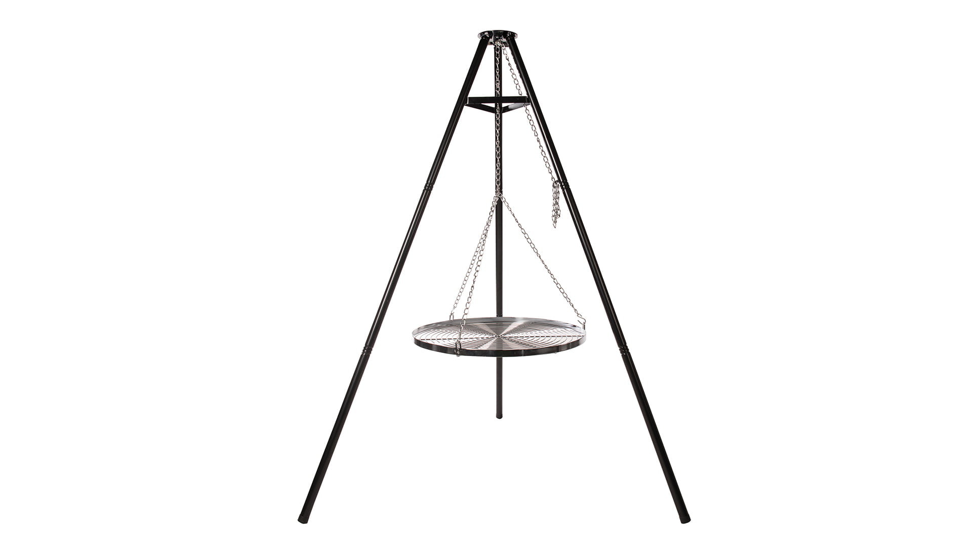 BBQ\u0020Tripod\u0020\u002D\u0020Food\u0026Fire\u0020\u002D\u0020Driepoot\u0020met\u0020Rooster\u0020\u002D\u0020Zwart\u0020\u002D\u0020Staal\u0020\u002D\u0020\u00D865\u0020cm