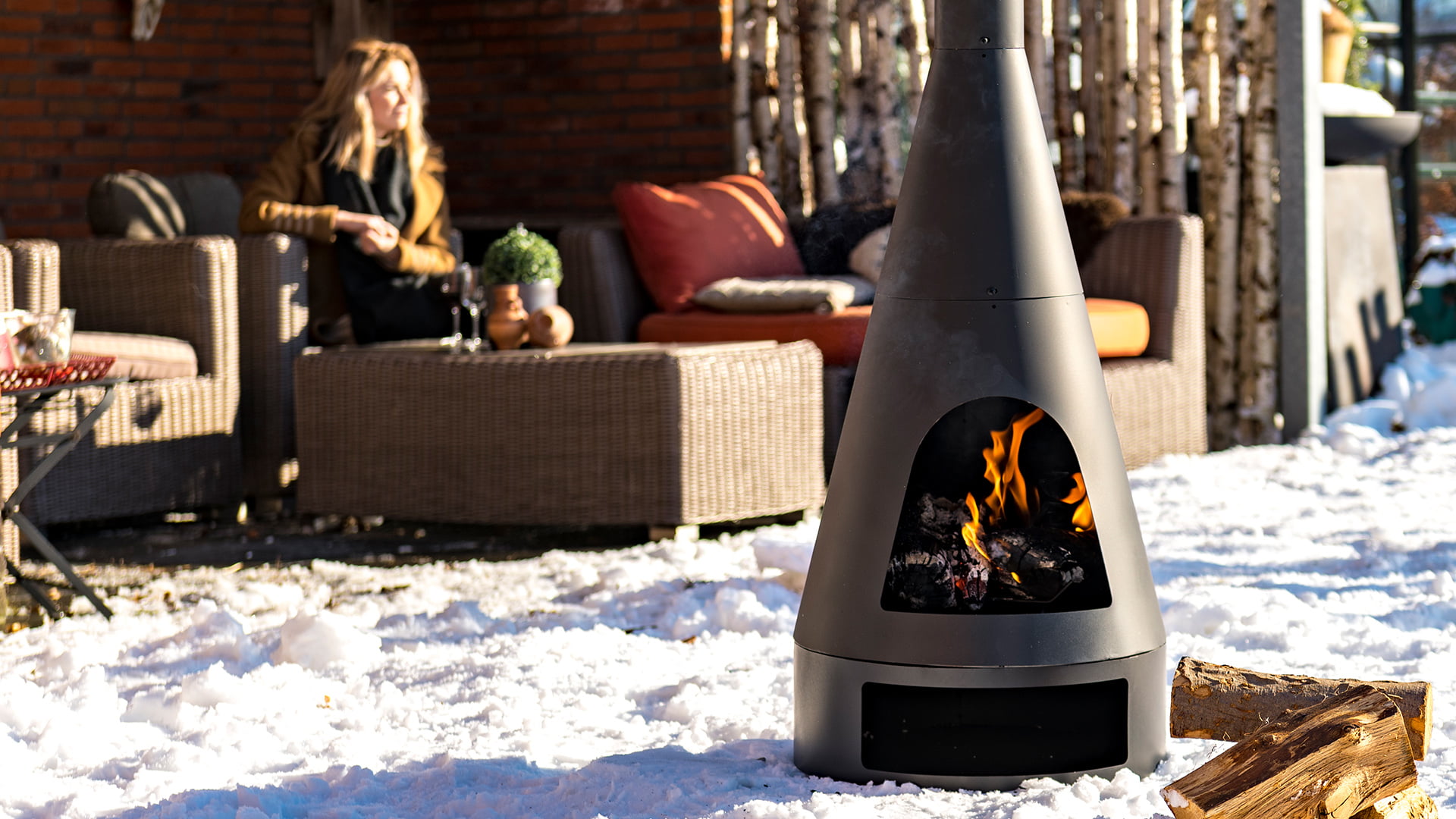 Kingston\u0020Fire\u0020Pit\u0020Medium\u0020Zwart\u0020Terrasverwarming\u0020Sfeerhaard