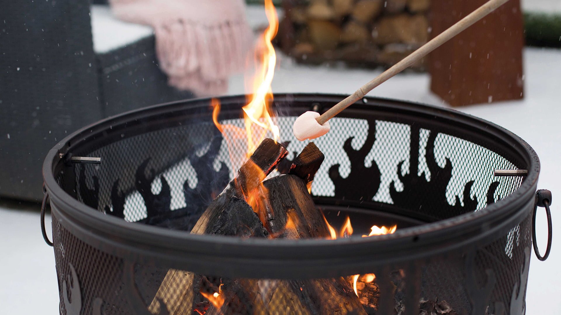 Blazer\u0020Vuurschaal\u0020Zwart\u002FBrons\u0020Fireplace\u0020Staal\u0020Diameter\u002060,5cm\u0020Terrasverwarming\u0020Sfeerhaard
