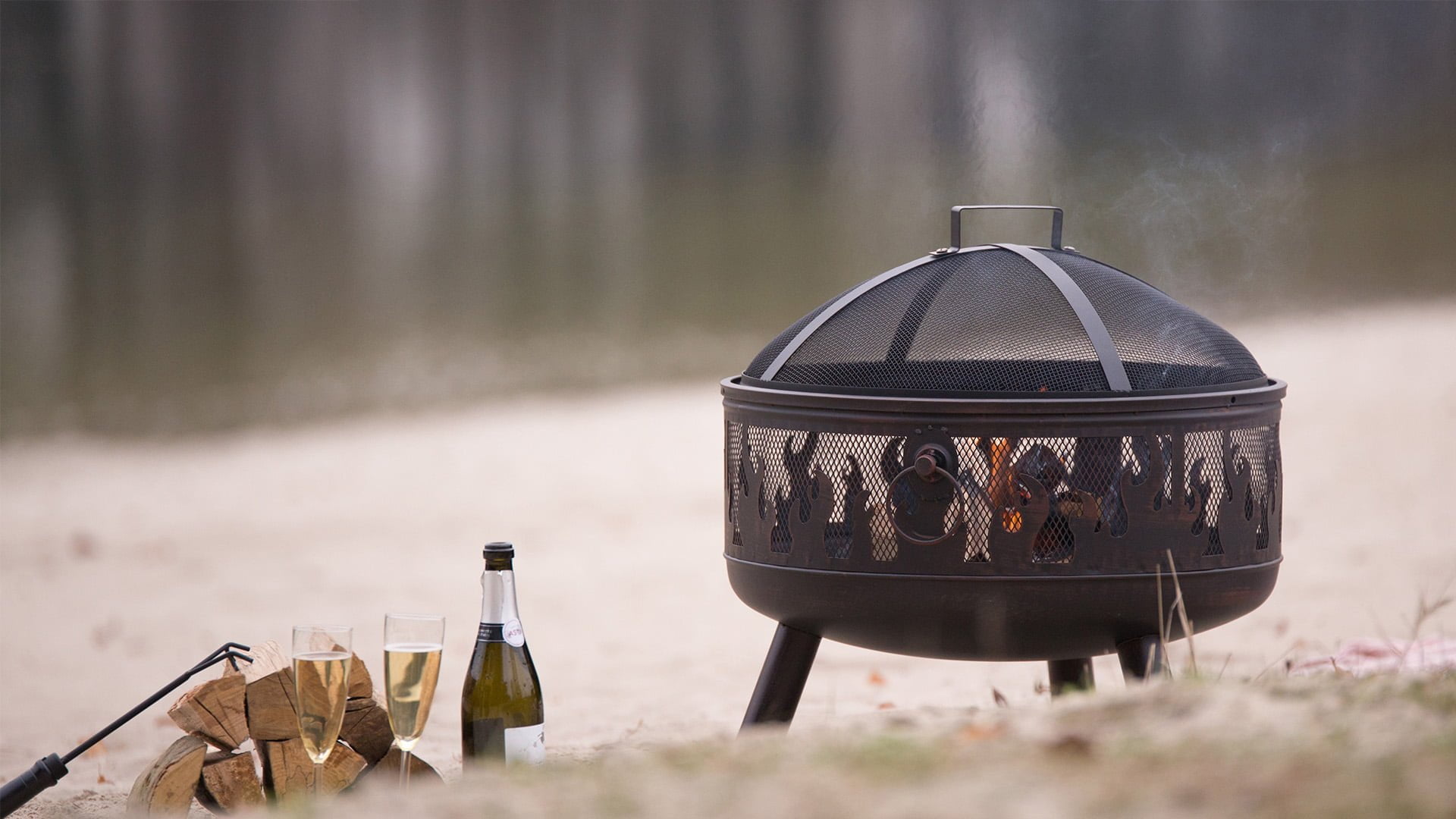 Blazer\u0020Vuurschaal\u0020Zwart\u002FBrons\u0020Fireplace\u0020Staal\u0020Diameter\u002060,5cm\u0020Terrasverwarming\u0020Sfeerhaard