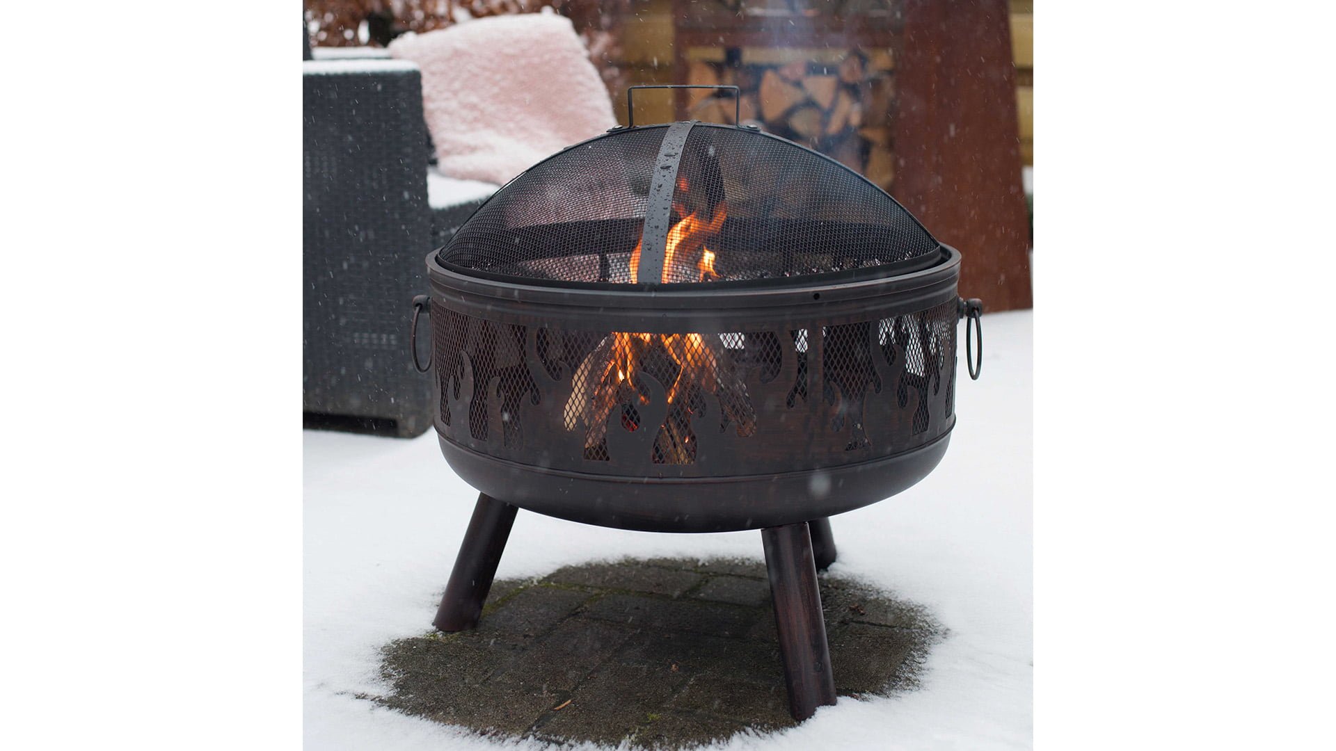 Blazer\u0020Vuurschaal\u0020Zwart\u002FBrons\u0020Fireplace\u0020Staal\u0020Diameter\u002060,5cm\u0020Terrasverwarming\u0020Sfeerhaard