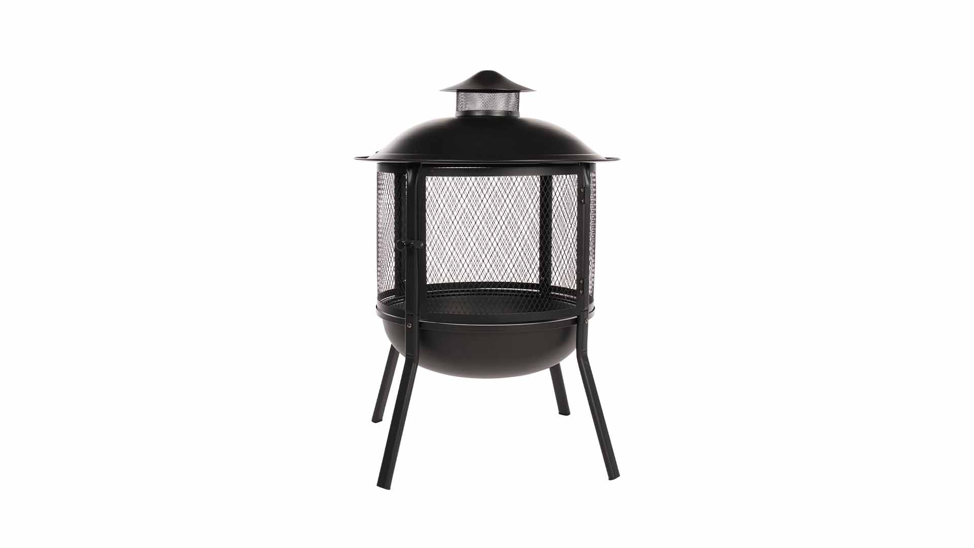 Kansas\u0020Vuurkorf\u0020Zwart\u0020Fireplace\u0020staal\u0020Diameter\u002069cm\u0020Terrasverwarming\u0020Sfeerhaard