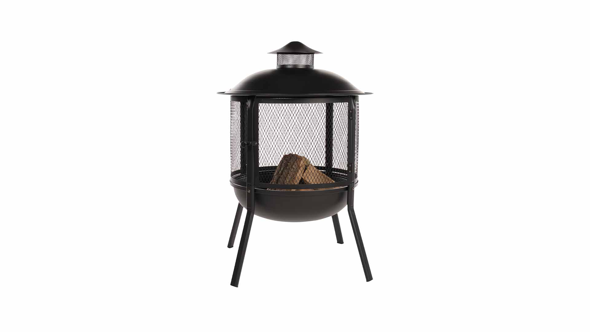 Kansas\u0020Vuurkorf\u0020Zwart\u0020Fireplace\u0020staal\u0020Diameter\u002069cm\u0020Terrasverwarming\u0020Sfeerhaard
