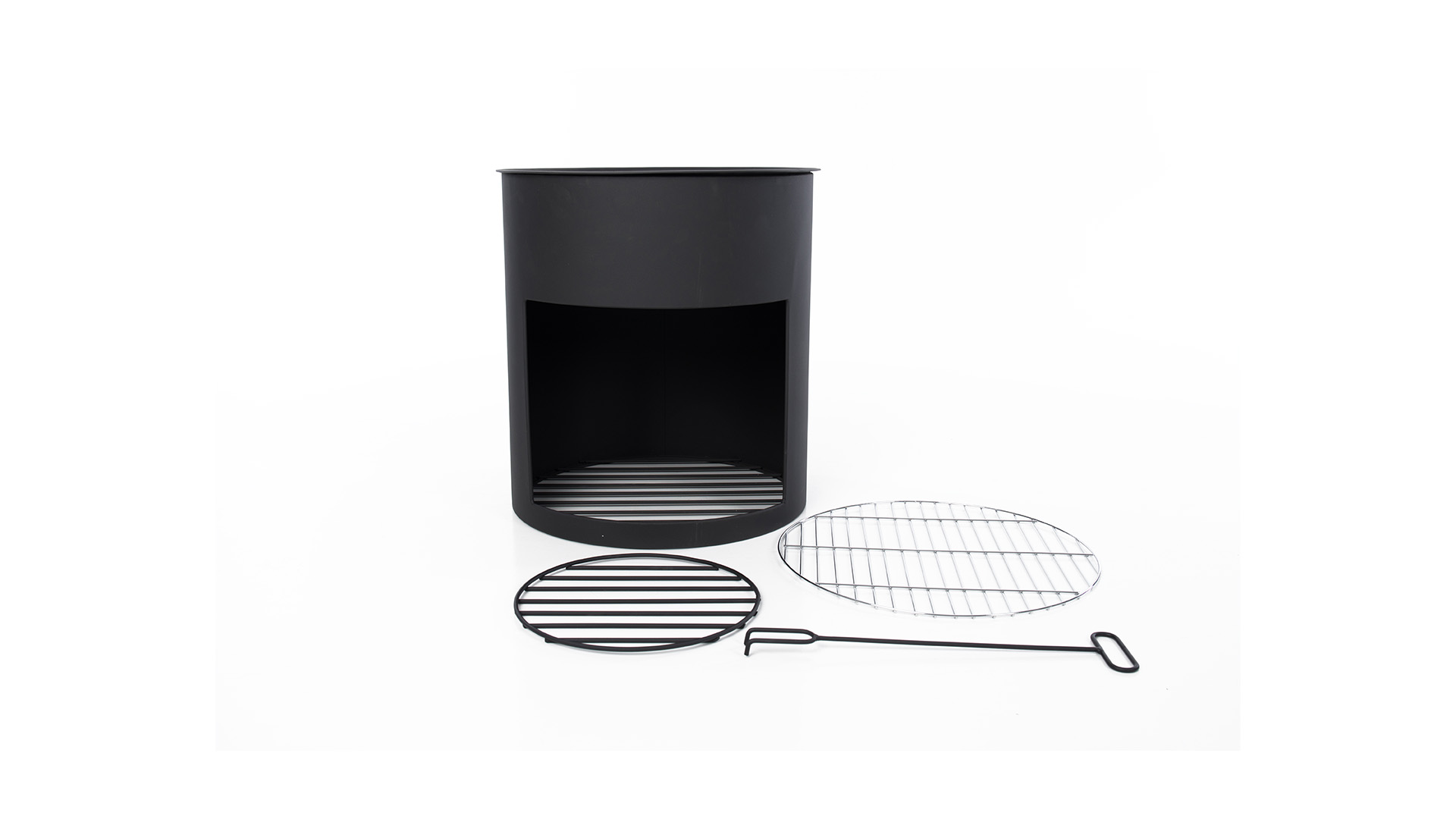 Milshire\u0020Vuurton\u0020Zwart\u0020Fireplace\u0020Stevig\u0020staal\u0020Diameter\u002045cm\u0020Terrasverwarming\u0020Sfeerhaard
