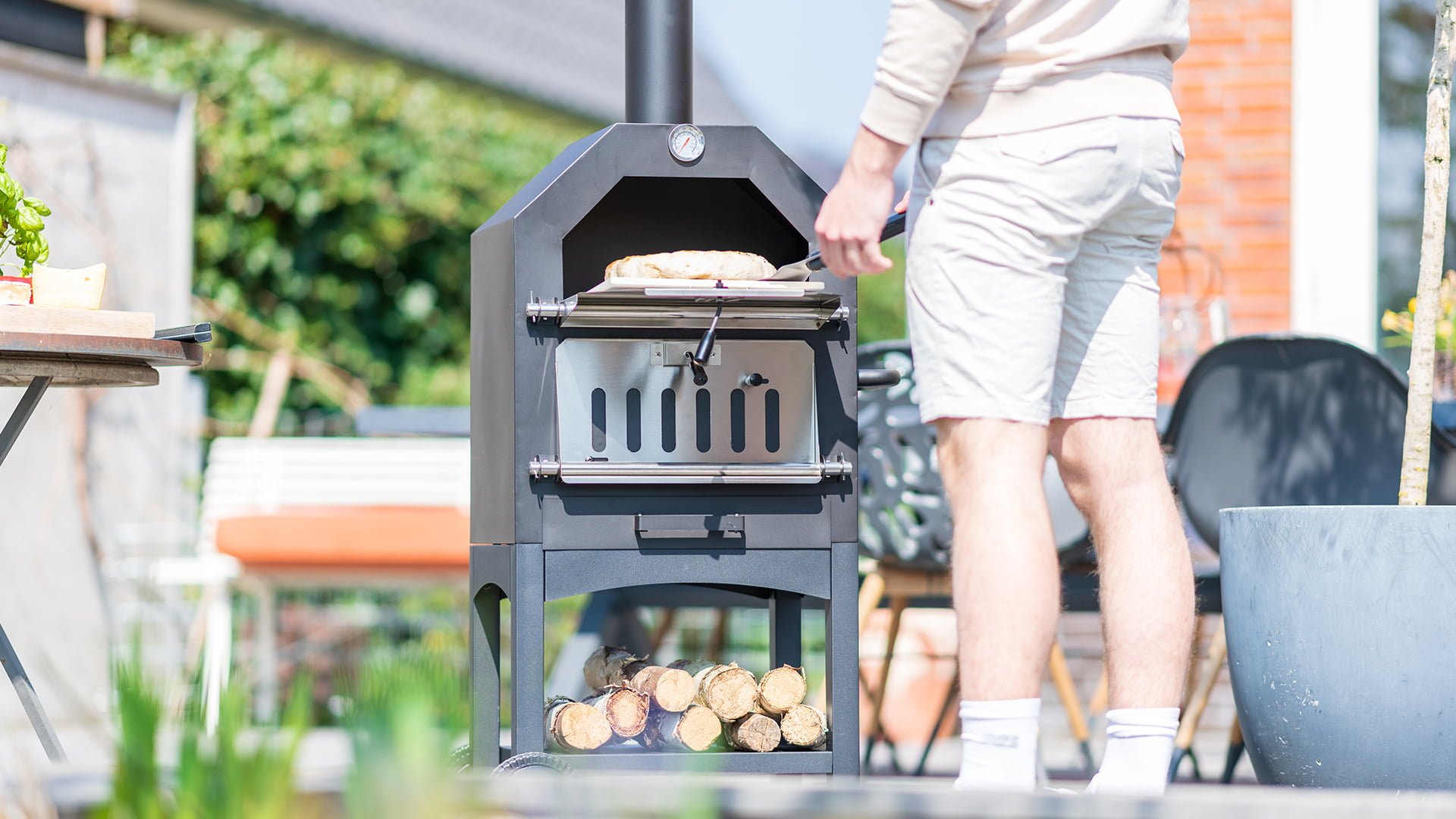 Lorenzo\u0020Buiten\u0020Oven\u0020Zwart\u0020Industrieel\u0020inclusief\u0020Pizza\u0020Plaat