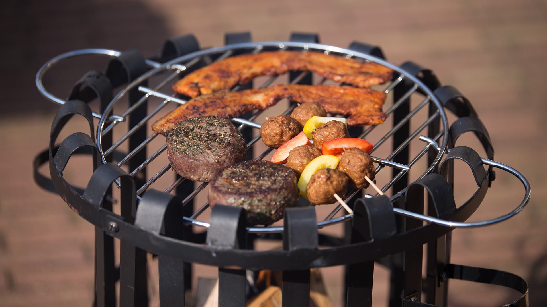 Dallas\u0020met\u0020grillplaat\u0020Zwart\u0020Staal\u0020Vuurkorf\u0020Terrasverwarming\u0020Sfeerhaard\u0020BBQ\u0020grill