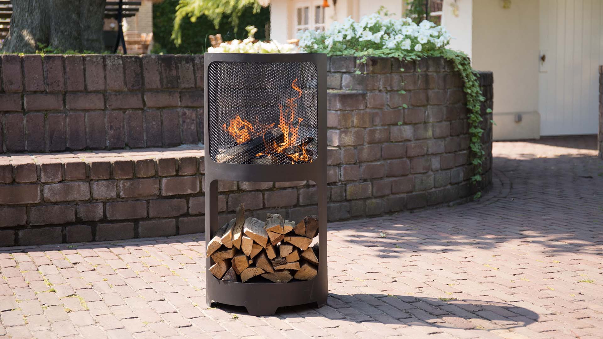 Buffalo\u0020Vuurhaard\u0020Fire\u0020Pit\u0020Zwart\u0020Diameter\u002044cm\u0020Terrasverwarming\u0020Sfeerhaard
