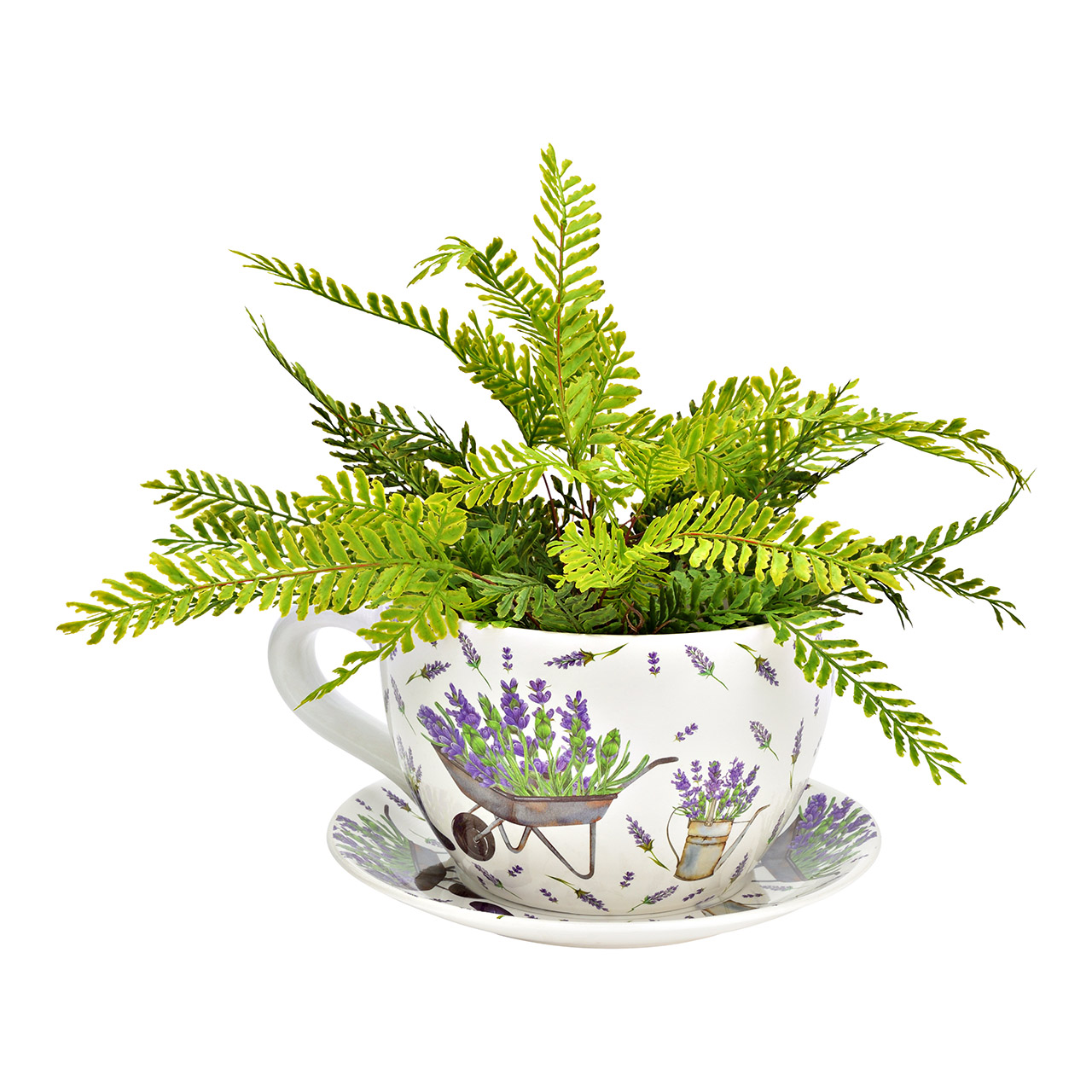 Plantenpot\u0020Lavendeldecor\u0020van\u0020keramiek,\u0020lila\u002Fwit\u0020\u0028B\u002FH\u002FD\u002034x16x28\u0020cm\u0029