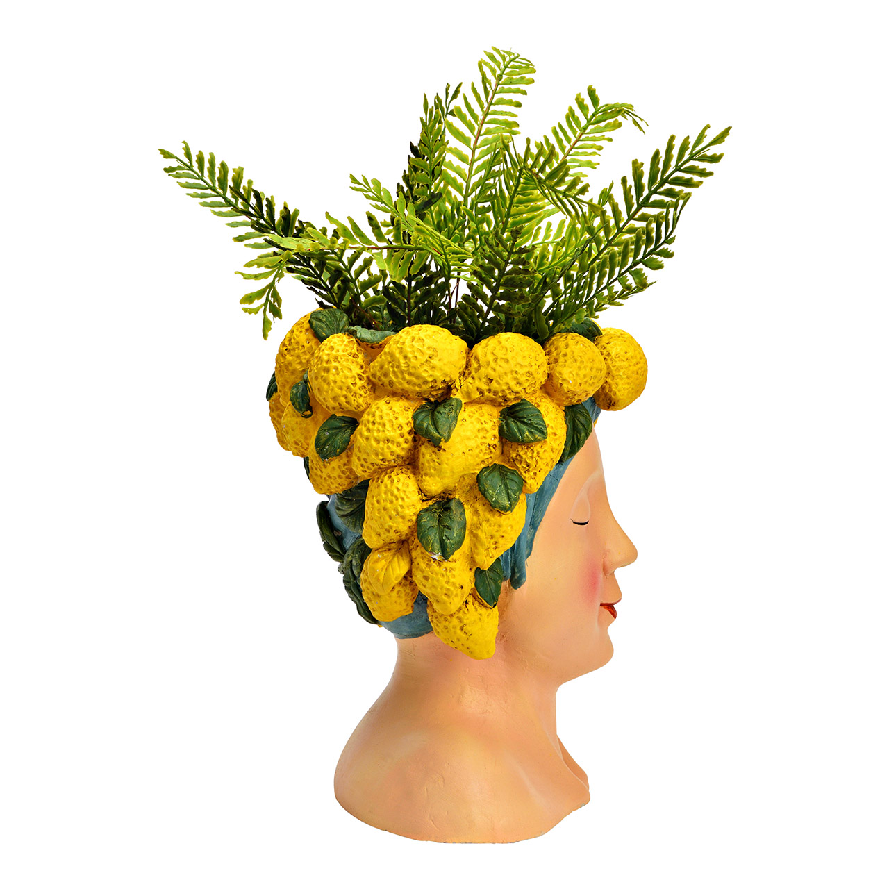 Bloempot\u0020vrouwenhoofd\u0020met\u0020citroenen\u0020van\u0020magnesia,\u0020roze\u002Fgeel\u0020\u0028B\u002FH\u002FD\u0029\u002022x27x21\u0020cm