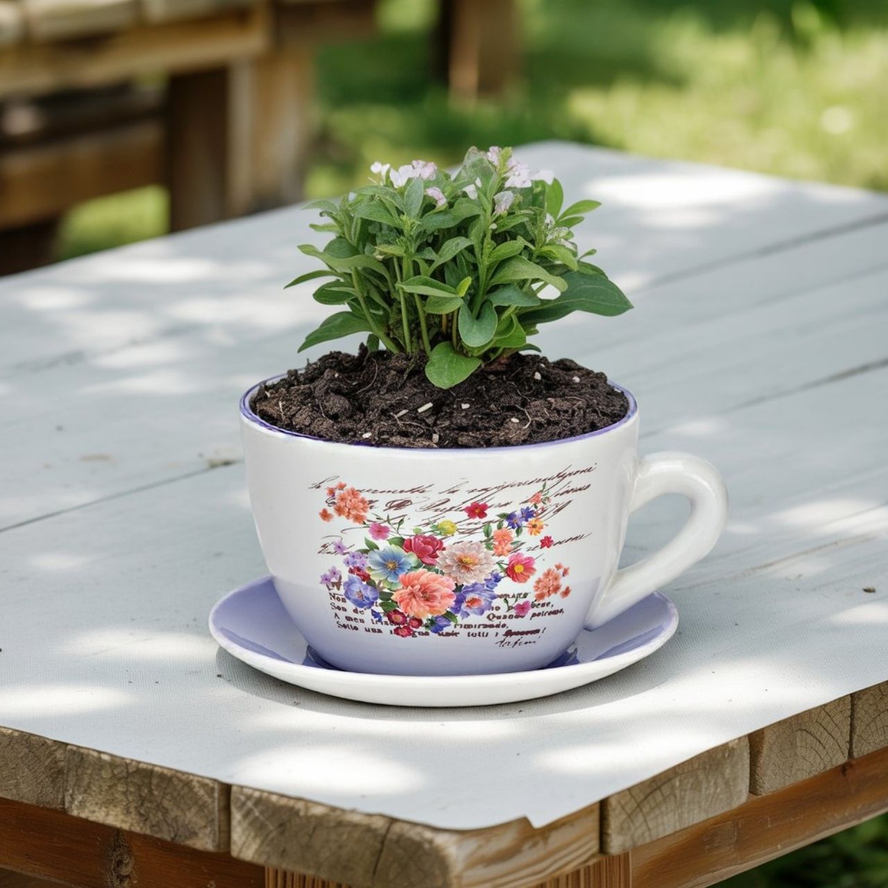 Plantenpot\u0020met\u0020bloemendecor\u0020van\u0020keramiek,\u0020lila\u002Fwit\u0020\u0028B\u002FH\u002FD\u0029\u002025x14x23\u0020cm