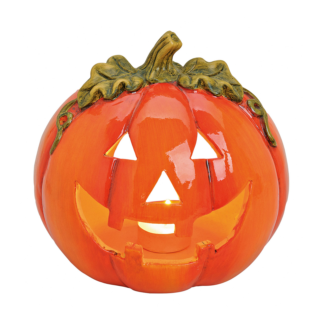 Windlicht\u0020pompoen\u0020van\u0020klei,\u0020oranje\u002Fgroen\u0020\u0028B\u002FH\u002FD\u0029\u002018x17x17cm