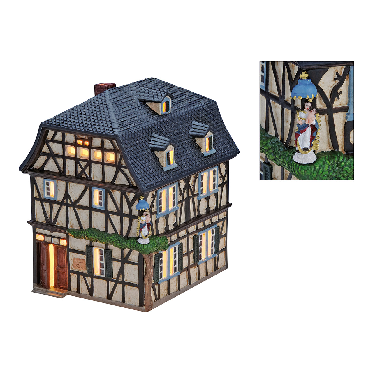 Lichthaus\u0020Beschermengel\u0020Unkel\u0020van\u0020porselein,\u0020veelkleurig\u0020\u0028B\u002FH\u002FD\u0029\u002013x19x15cm
