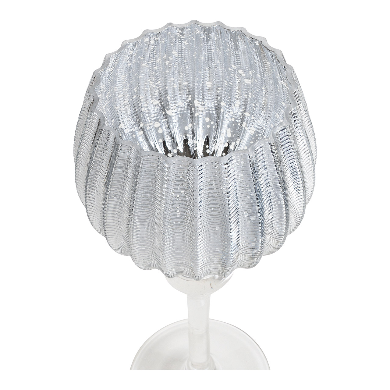 Windlichtset\u0020kelk\u0020geribbeld,\u002030,\u002035,\u002040\u0020cm\u0020x\u0020\u00D813\u0020cm\u0020van\u0020glas,\u0020zilverkleurig,\u0020set\u0020van\u00203