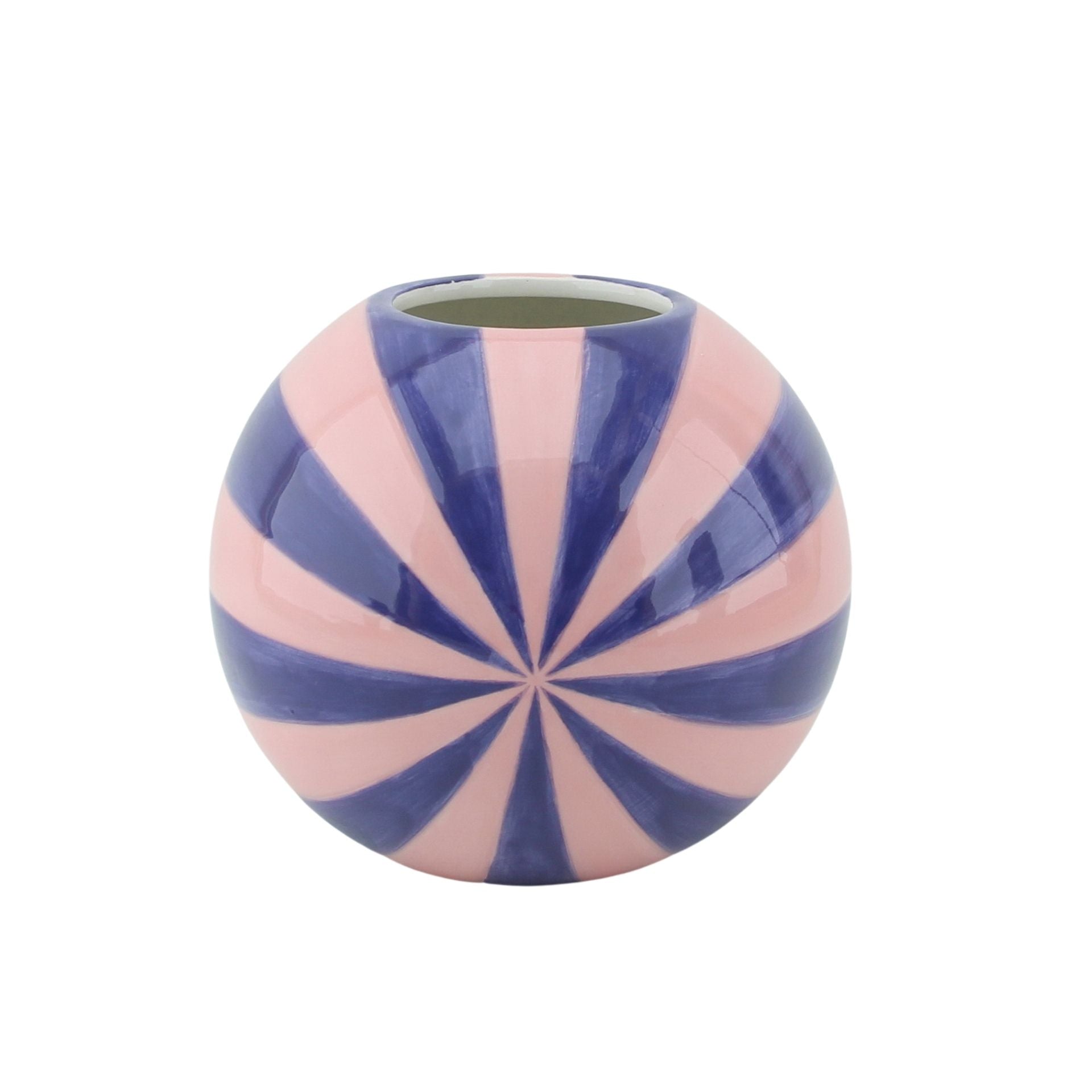 Vaas\u0020\u002D\u0020Bloemvaas\u0020Swirl\u0020\u002D\u0020Roze\u002FBlauw\u0020\u002D\u002020x20x20cm