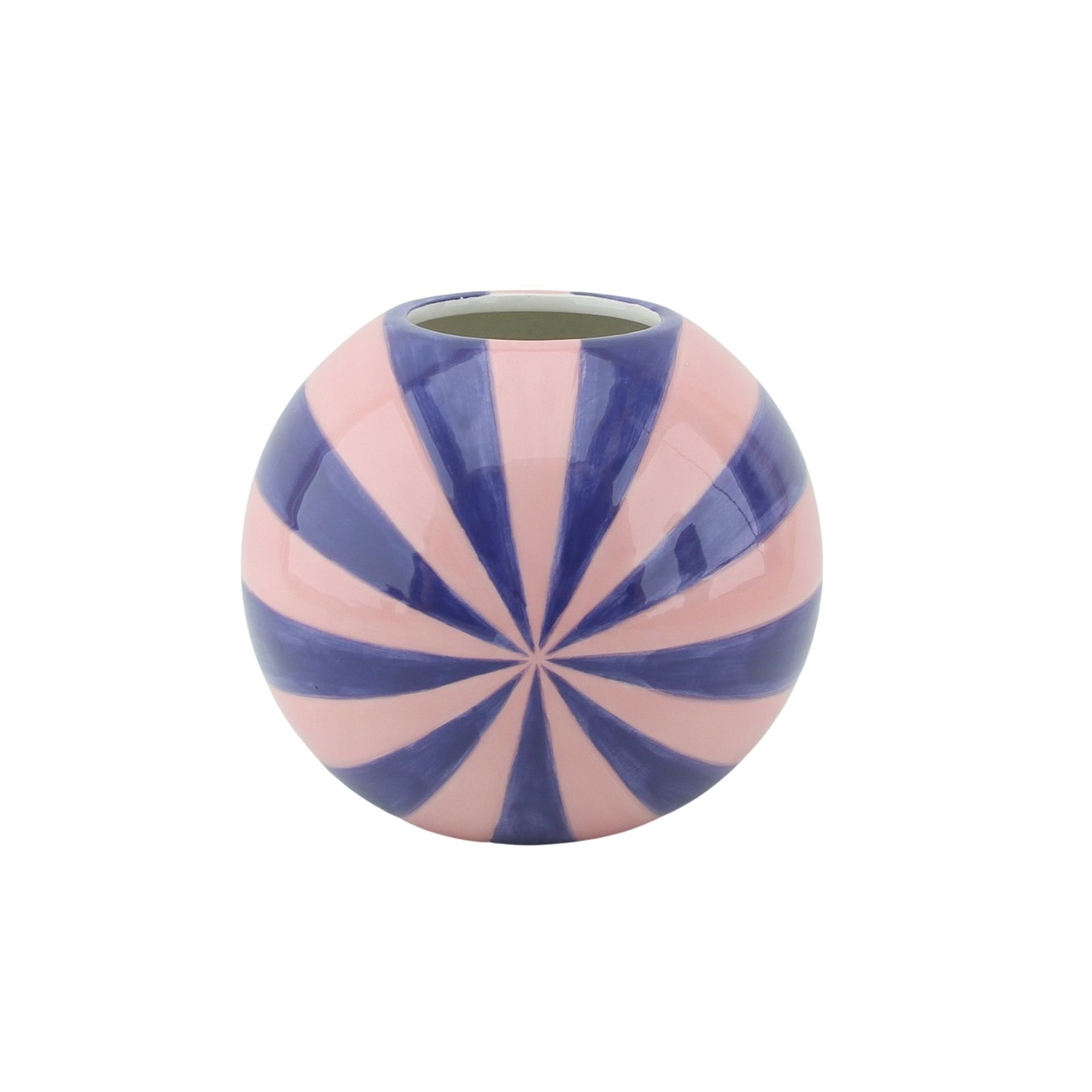 Vaas\u0020\u002D\u0020Bloemvaas\u0020Swirl\u0020\u002D\u0020Roze\u002FBlauw\u0020\u002D\u002015x15x15cm