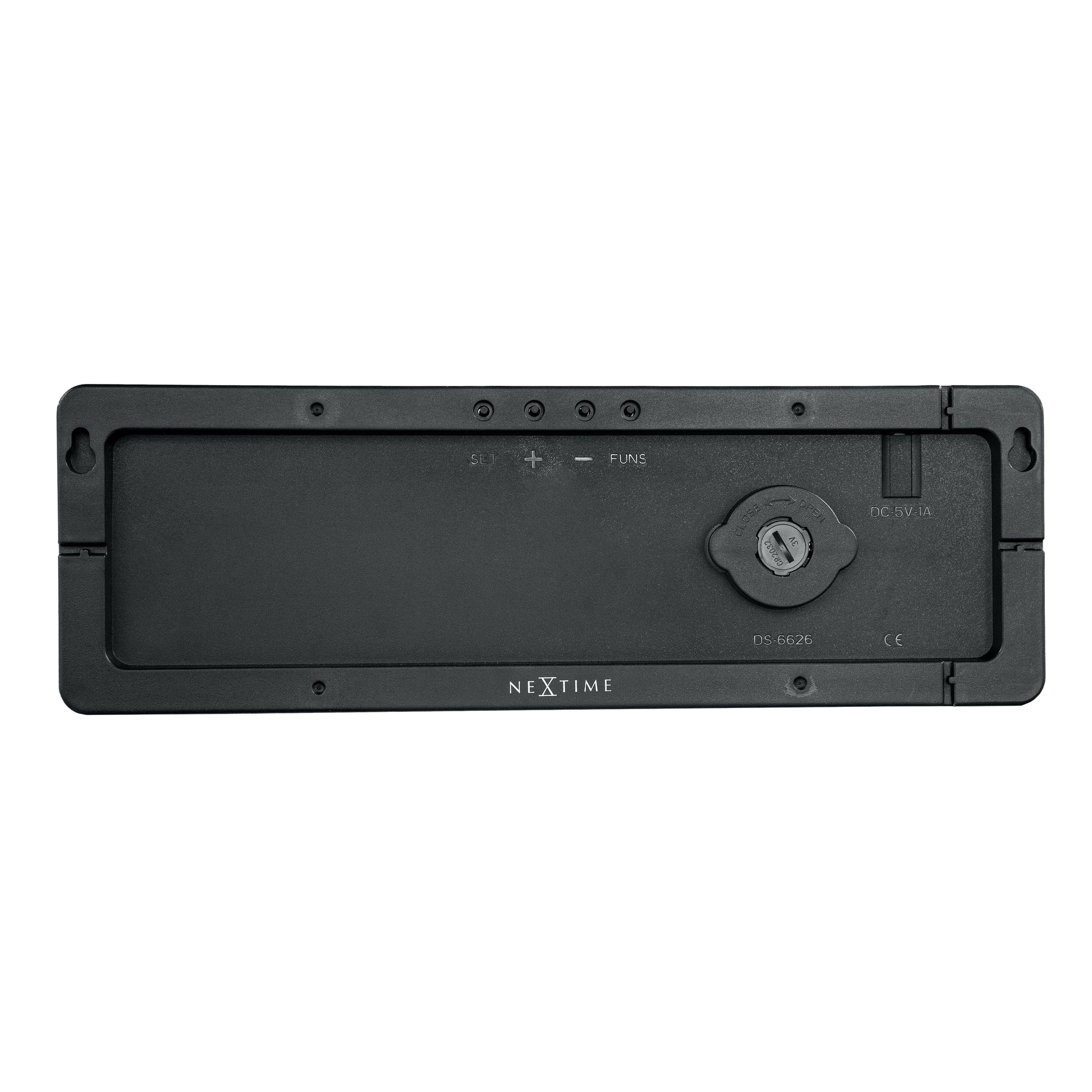 Digitale\u0020wand\u002D\u002Fwekkerklok\u002038,8\u0020x\u002012,9\u0020x\u00203,2\u0020cm\u0020\u002D\u0020Zwart\u0020\u002D\u0020ABS\u0020\u002D\u0020NeXtime\u0020\u0027Super\u0020Digi\u0027