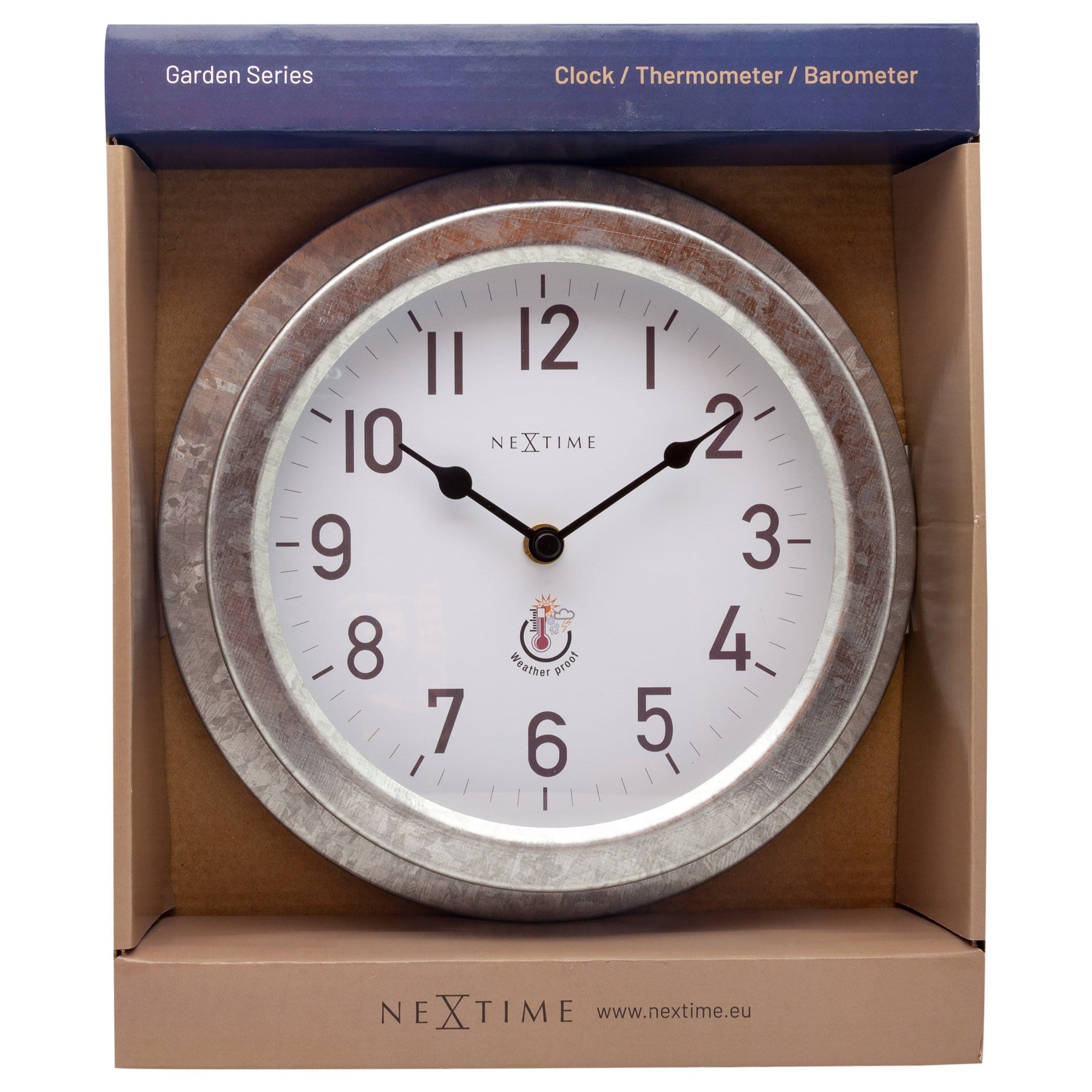 Weerbestendige\u0020buitenwandklok\u0020\u002D\u002022\u0020cm\u0020\u002D\u0020metaal\u0020\u002D\u0020gegalvaniseerd\u0020\u002D\u0020klaproos