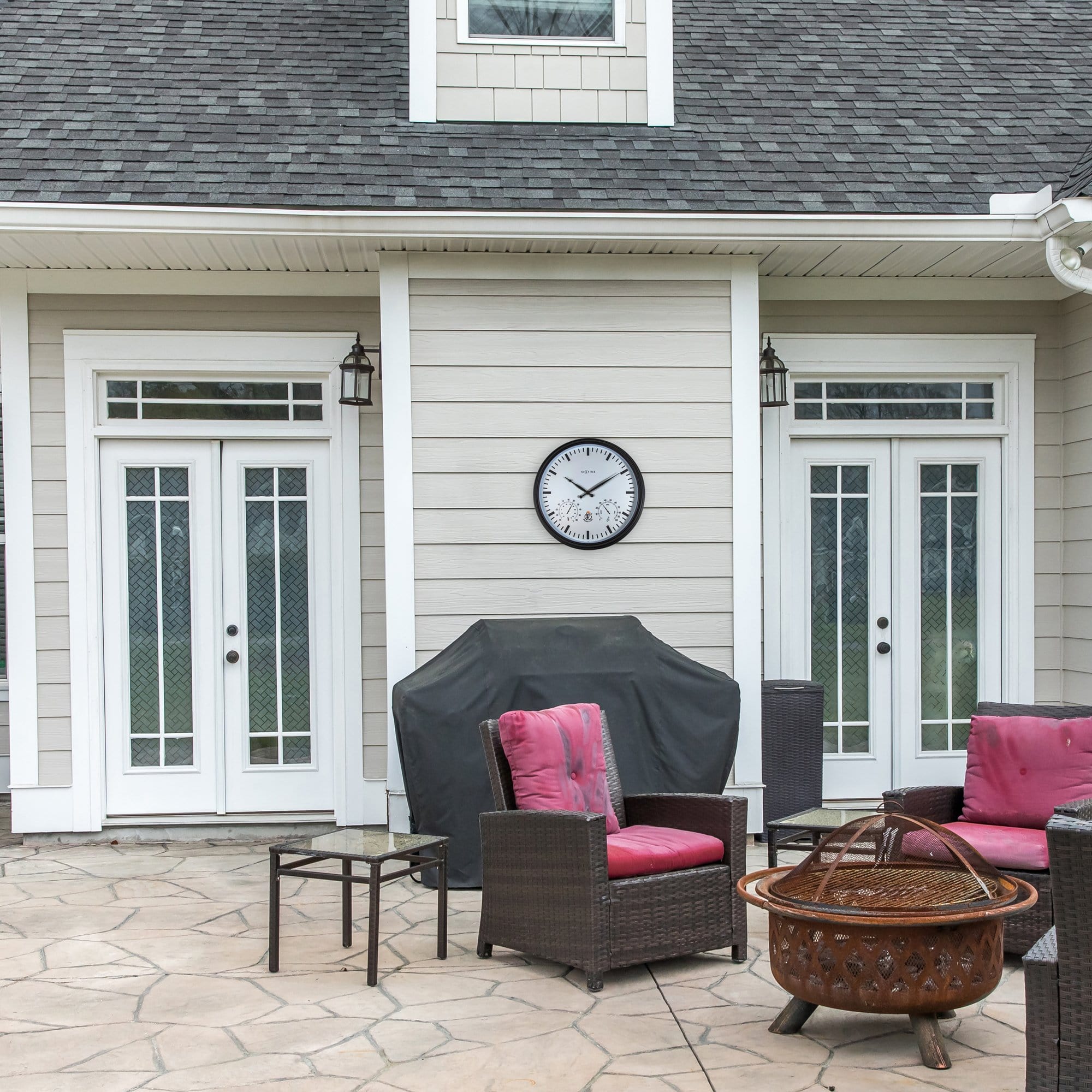 Weerstation\u0020\u002D\u0020Wandklok\u0020\u002D\u0020Weersbestendig\u0020\u002D\u002050,5\u0020cm\u0020en\u0020Zonnebloem