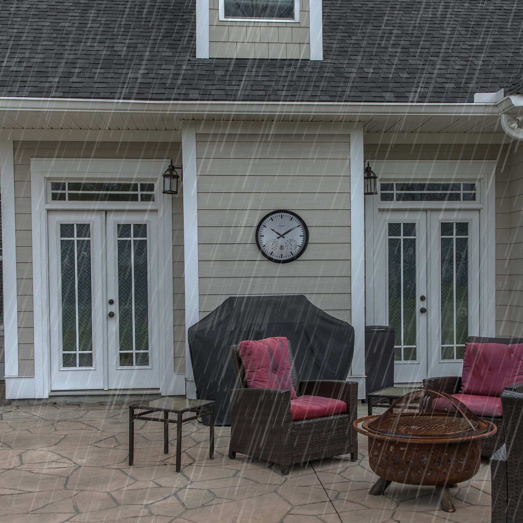 Weerstation\u0020\u002D\u0020Wandklok\u0020\u002D\u0020Weersbestendig\u0020\u002D\u002050,5\u0020cm\u0020en\u0020Zonnebloem