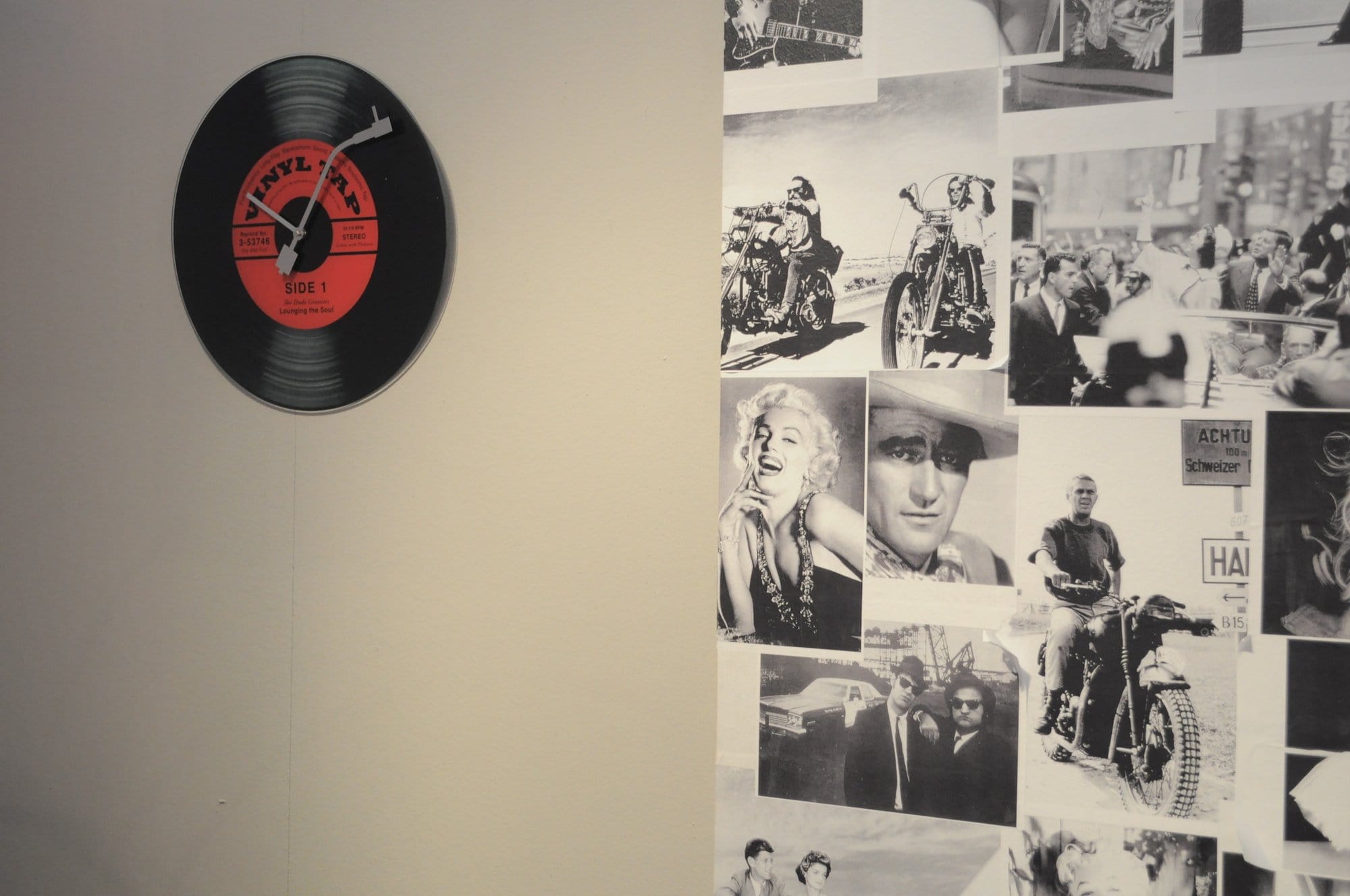 Wandklok\u0020\u002D\u002043\u0020cm\u0020\u002D\u0020Glas\u0020\u002D\u0020\u0027Vinyl\u0020Tap\u0027