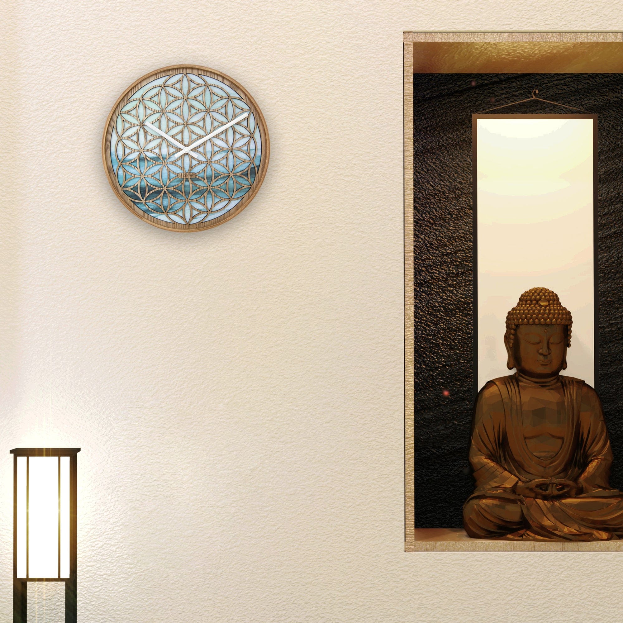 Wandklok\u002040\u0020cm\u0020\u002D\u0020Stil\u0020\u002D\u0020Groen\u0020\u002D\u0020Hout\u0020\u002D\u0020\u0022Concord\u0022