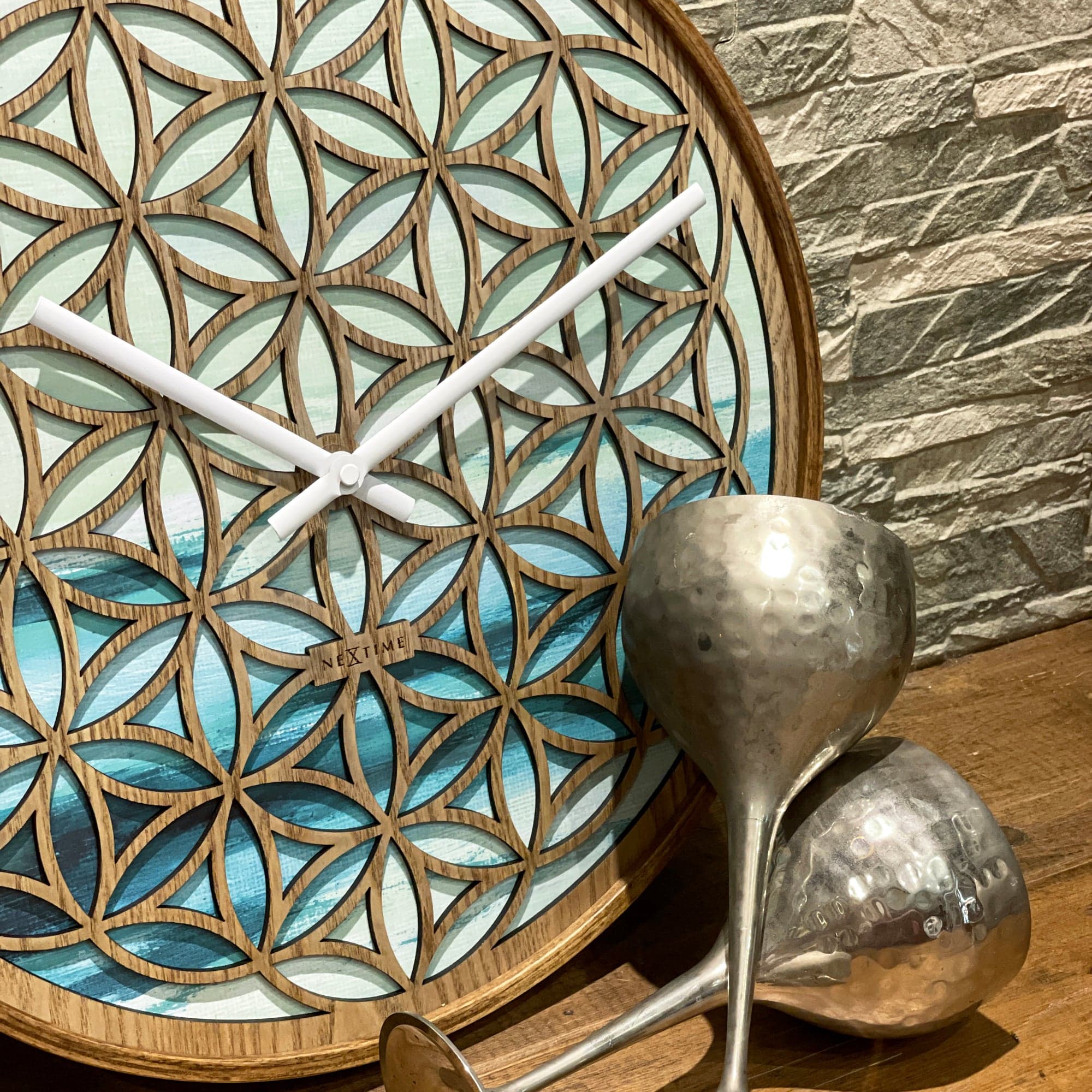 Wandklok\u002040\u0020cm\u0020\u002D\u0020Stil\u0020\u002D\u0020Groen\u0020\u002D\u0020Hout\u0020\u002D\u0020\u0022Concord\u0022