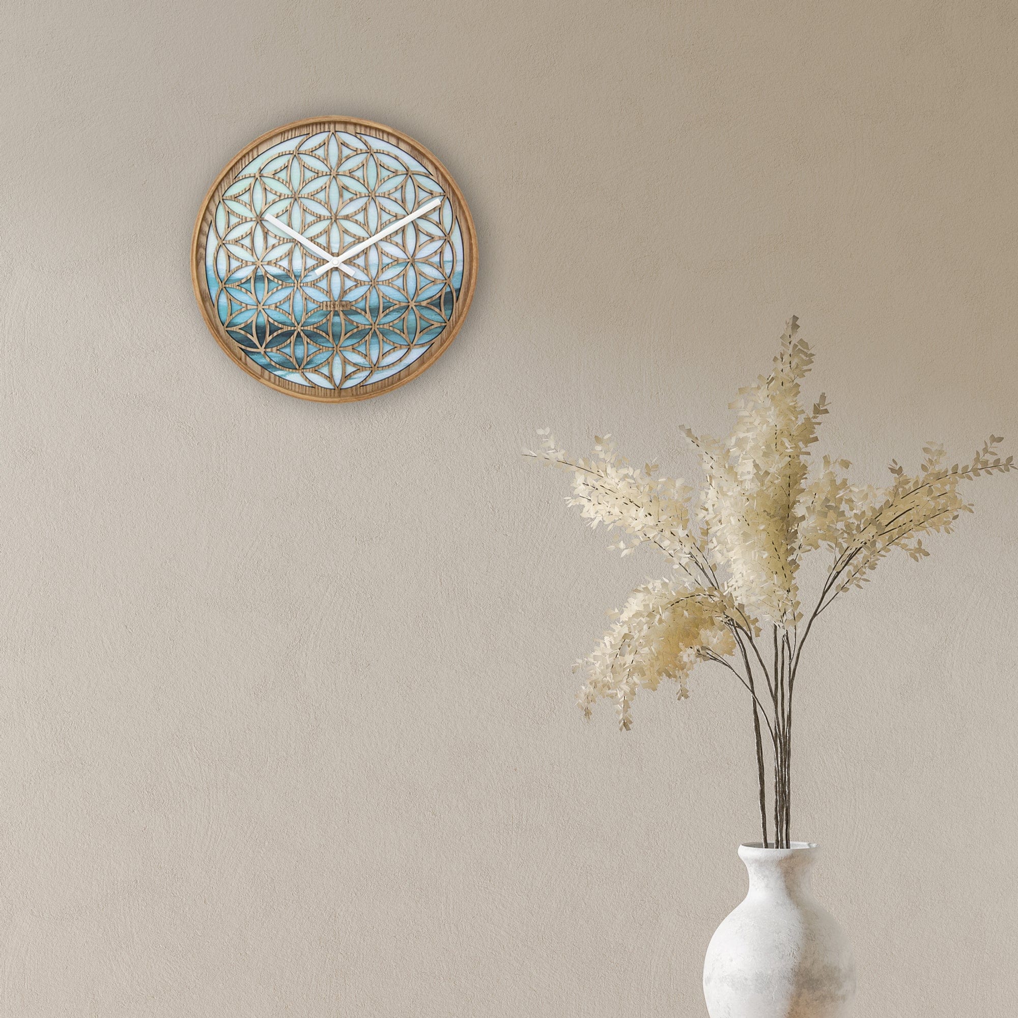 Wandklok\u002040\u0020cm\u0020\u002D\u0020Stil\u0020\u002D\u0020Groen\u0020\u002D\u0020Hout\u0020\u002D\u0020\u0022Concord\u0022