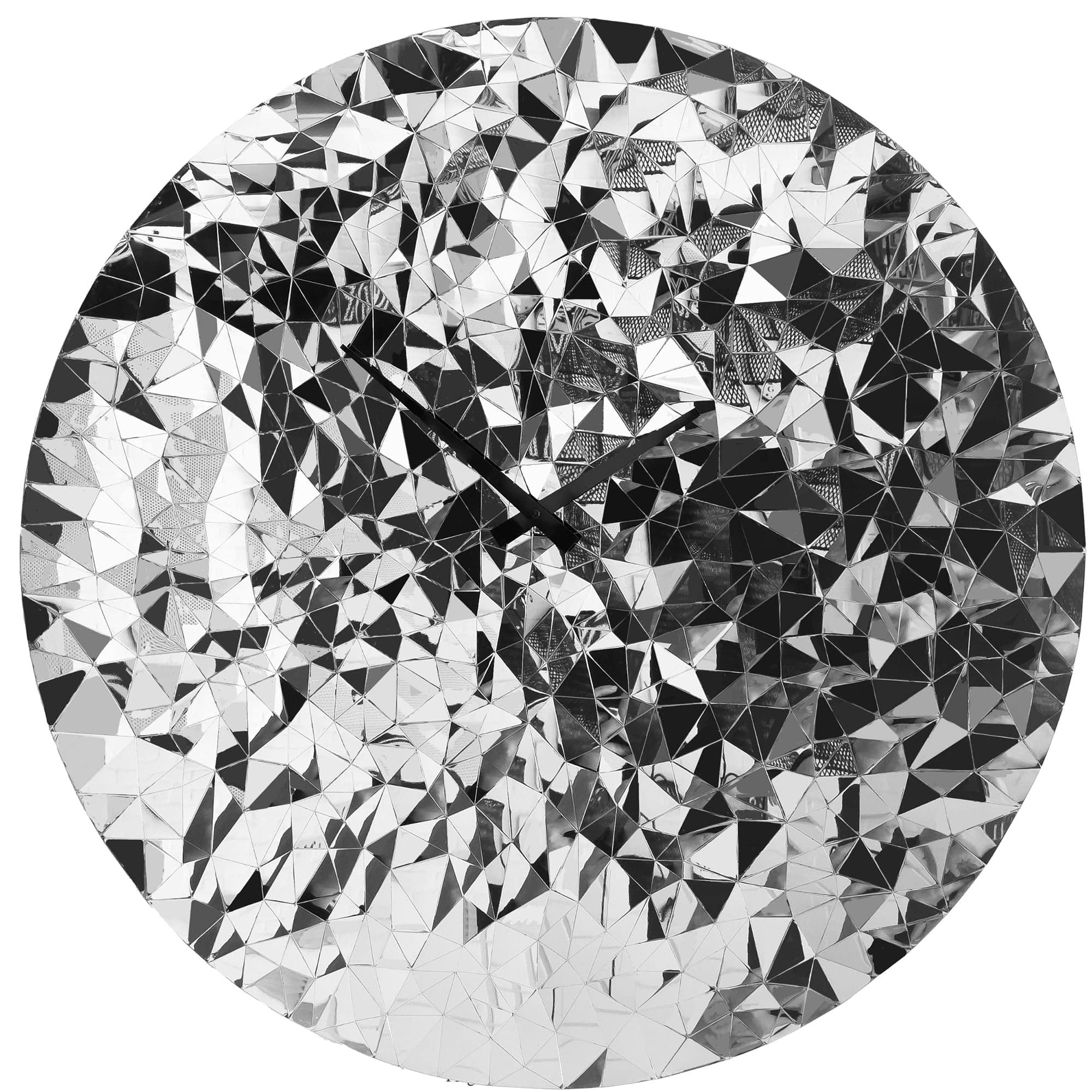 Wandklok\u002080cm\u002DStil\u002DChroom\u002DRoestvrij\u0020staal\u002DNeXtime\u0020\u0027Fragments\u0027