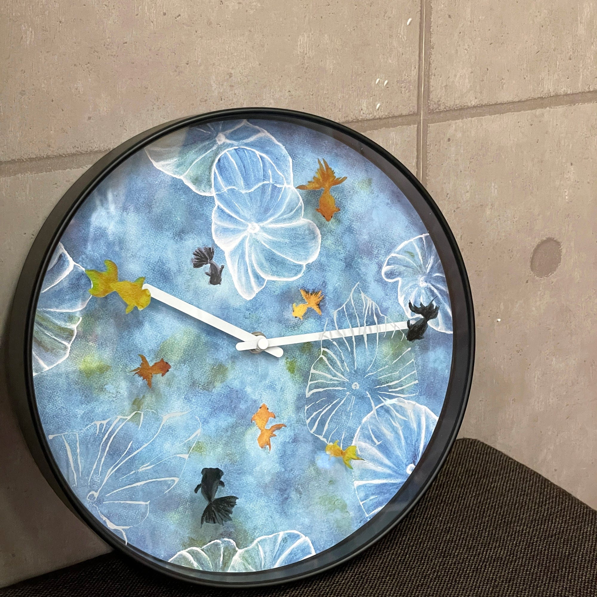 Wandklok\u002030\u0020cm\u0020\u002D\u0020Stil\u0020\u002D\u0020Blauw\u0020\u002D\u0020Plastic\u0020\u002D\u0020\u0022Pond\u0022