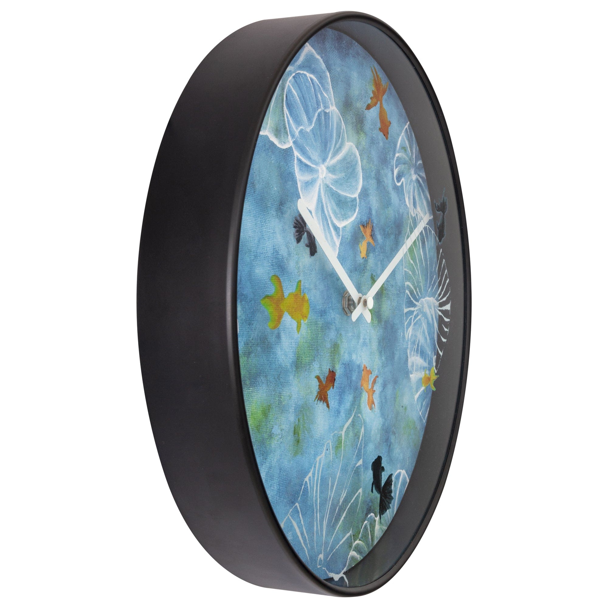 Wandklok\u002030\u0020cm\u0020\u002D\u0020Stil\u0020\u002D\u0020Blauw\u0020\u002D\u0020Plastic\u0020\u002D\u0020\u0022Pond\u0022