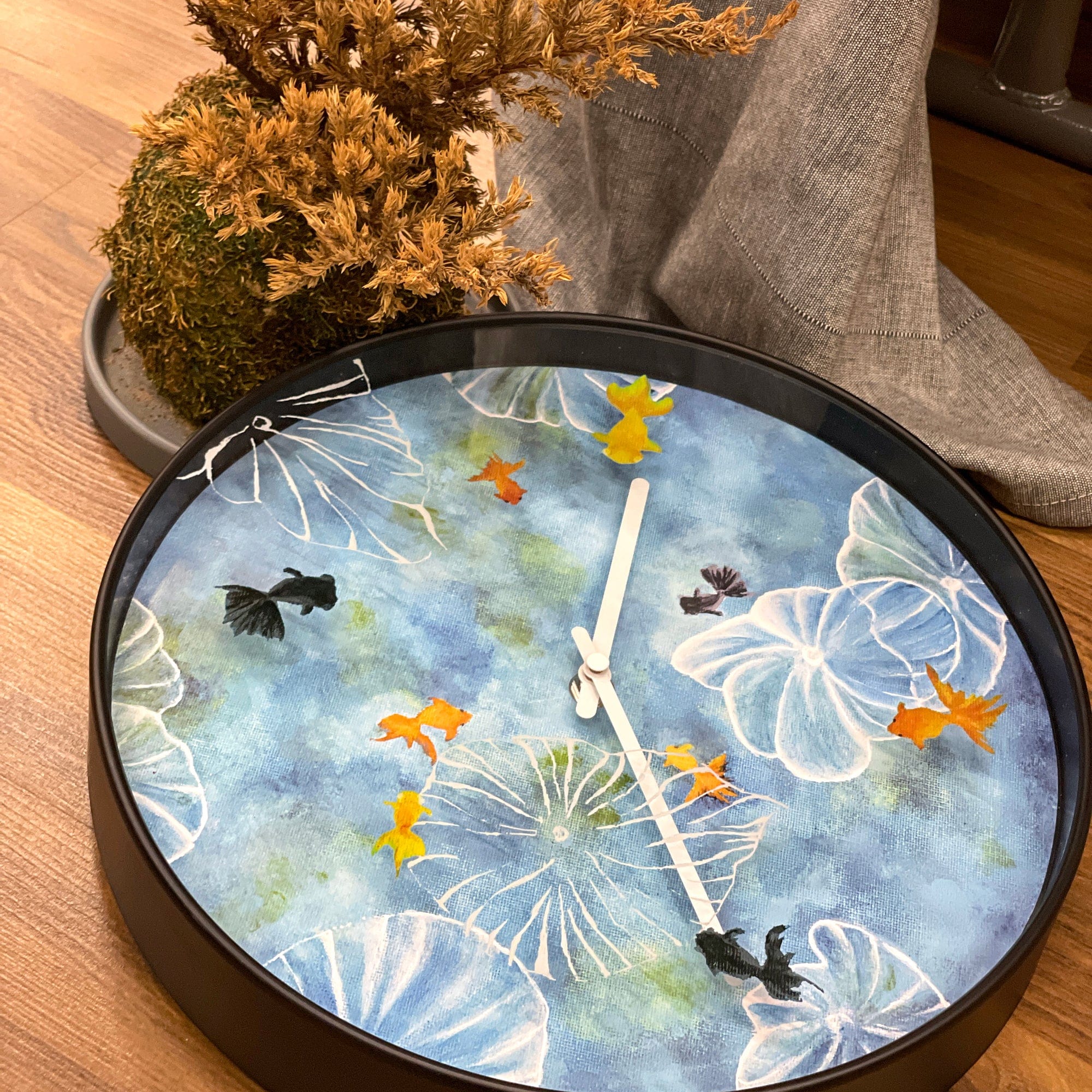 Wandklok\u002030\u0020cm\u0020\u002D\u0020Stil\u0020\u002D\u0020Blauw\u0020\u002D\u0020Plastic\u0020\u002D\u0020\u0022Pond\u0022
