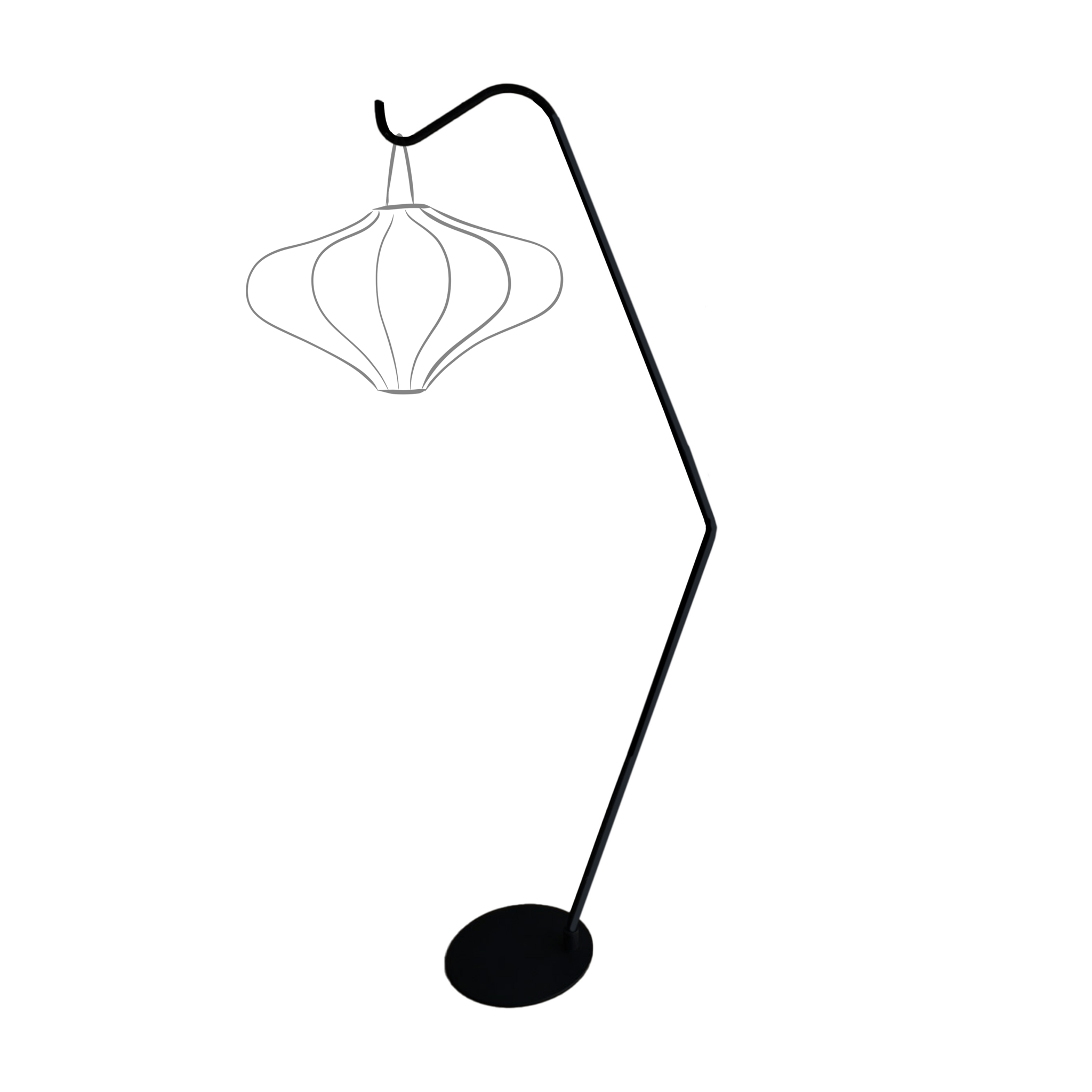 Vloerlampstandaard\u0020\u0028voor\u0020Lumi\u002Dlantaarn\u0029\u002038x213,5\u0020cm\u0020\u002D\u0020metaal\u0020\u002D\u0020zwart\u0020\u0022Lumi\u0022