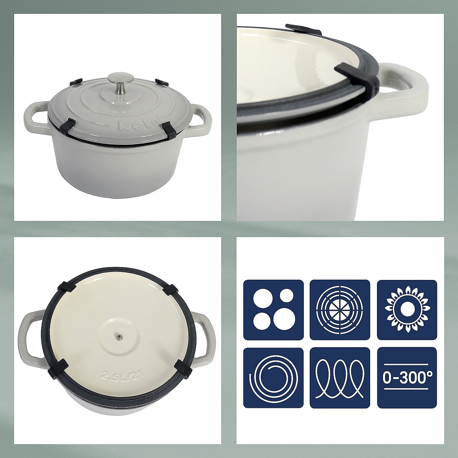 Calido\u0020braadpan\u0020met\u0020deksel\u00206,5\u0020liter